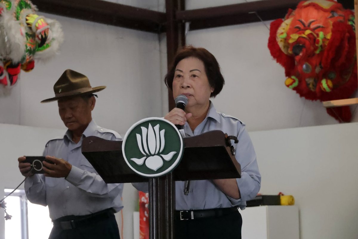 Huynh Trưởng Tâm Nguyên Quang Nguyễn Lương Giang đọc diễn văn khai mạc Bậc Kiên Bậc Trì 2026
