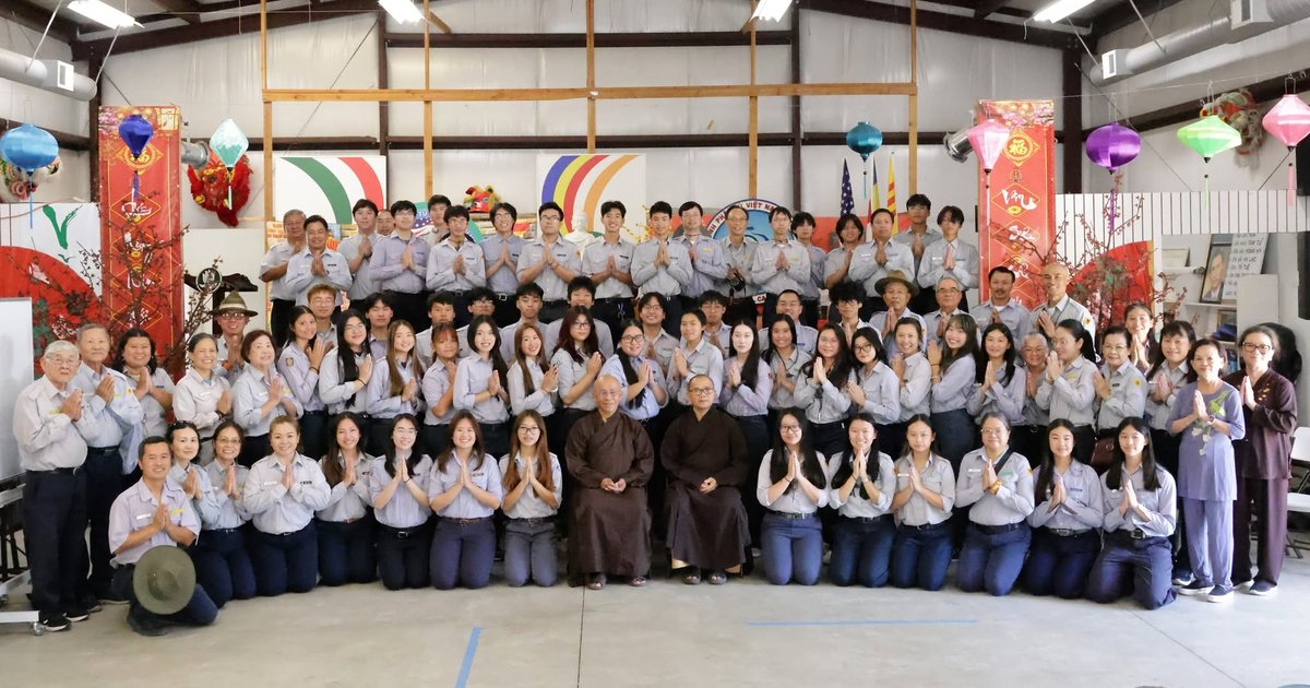 Khai khóa Bậc Kiên – Bậc Trì 8/8/2026 tại Trung Tâm Thích Quảng Đức — ảnh lưu niệm toàn thể Huynh Trưởng và học viên