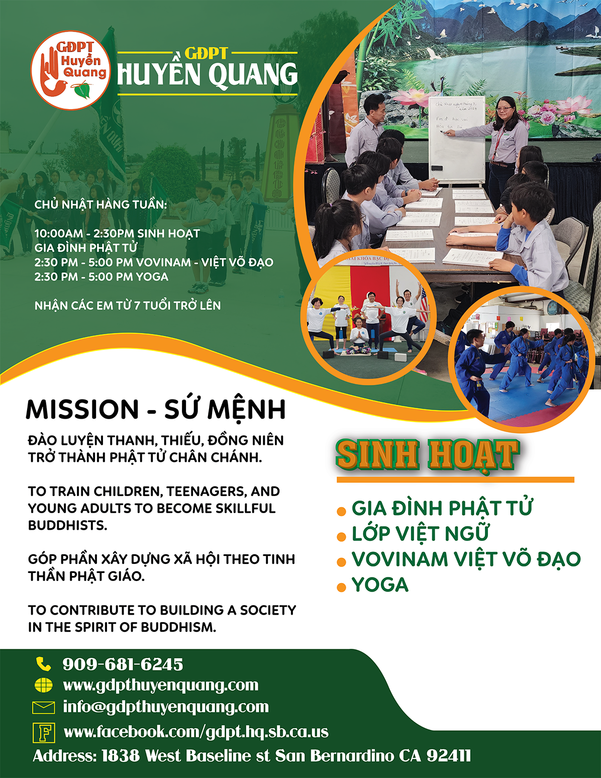 Sinh Hoạt GĐPT Huyền Quang