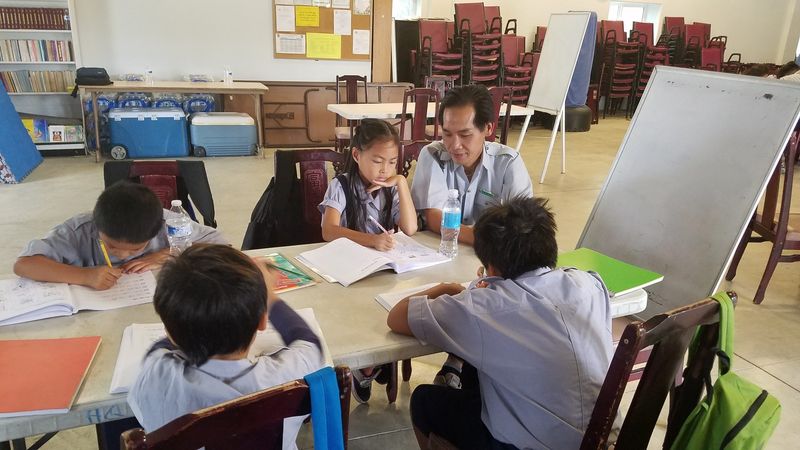 Buổi học sau lễ tại GĐPT Huyền Quang